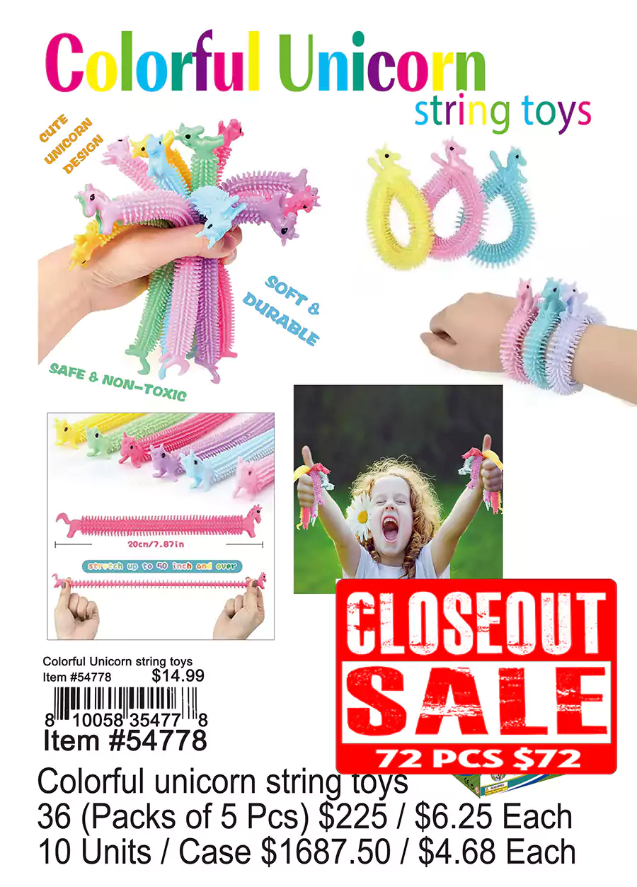 Colorful Unicorn String Toys (CL)